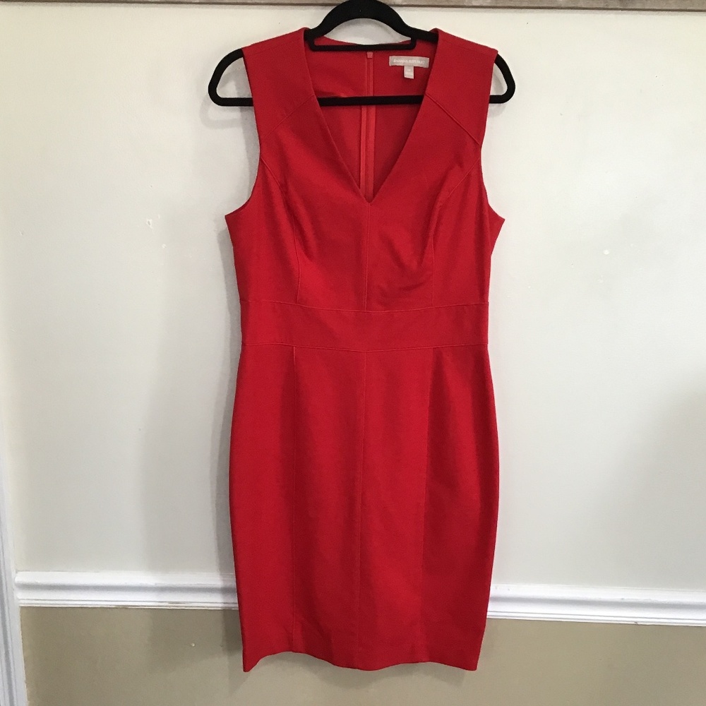 Banana Republic red tailored dress